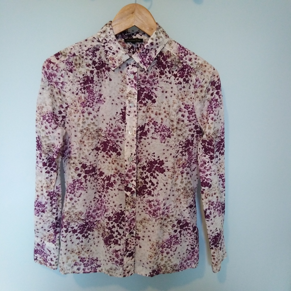 PETITE Massimo Dutti button-down blouse NWOT